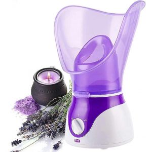 Appareil &Agrave; Vapeur Faciale Professionnel Pour Spa &Agrave; Domicile, Sauna Facial, Nettoyage Des Pores, Sans Bpa, Brume Chaude Hydratante (Violet) - Yvan, Violet - Neuf
