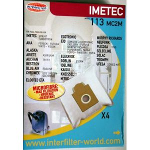 Sacs microfibre Aspirateur IMTEC Interfilter (113) - Neuf