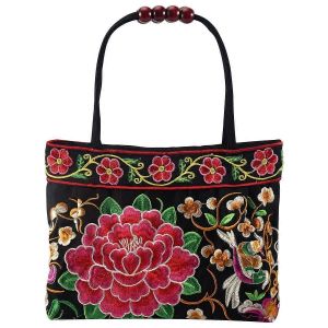 Style chinois Femmes Sac &agrave; main Broderie Ethnique &Eacute;t&eacute; Fait &agrave; la main Fleurs Dames Fourre-tout Sacs &agrave; bandouli&egrave;re -Bod - Neuf