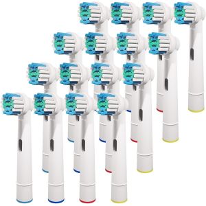 Brossettes Compatible Avec Brossette Oral-B, Lot De 16 T&ecirc;tes De Brosse &Agrave; Dents De Rechange Convient &Agrave; T&ecirc;te De Brosse &Agrave; Dents Oral-B Mod&egrave;les Vitality Pro[Z442] - Neuf