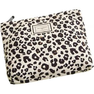 1 Trousse &Agrave; Maquillage En Toile Pour Femme - Grande Capacit&eacute; - Motif L&eacute;opard, Motif L&eacute;opard, Tendance - Neuf