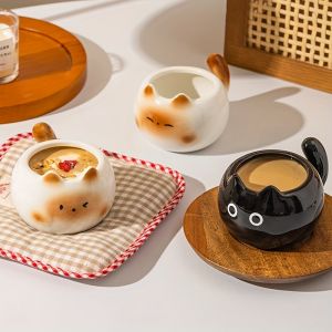 Tasse &Agrave; Caf&eacute; Chat Siamois Cr&eacute;ative Et Mignonne, Tasse &Eacute;l&eacute;gante Et Exquise Adapt&eacute;e Pour Caf&eacute;, Latte, Fleur, Tasse De Bureau, Salon, Maison, Chambre, Tasse &Agrave; Eau, Th&eacute; De L'apr&egrave;s-Midi, Th&eacute; - Neuf