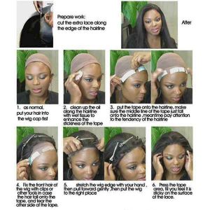 180pc/Lot Fixe Double Face Perruques Ruban Adhésif Extension Bande De Cheveux - Neuf