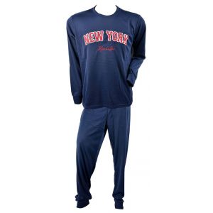 Pyjama Homme Long Sweet Secret Q2754 New York Marine - Neuf