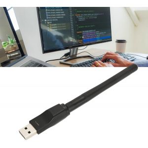 SUBZONAL-Adaptateur WiFi USB pour PC, Adaptateur R&eacute;seau sans Fil avec Antenne Int&eacute;gr&eacute;e 2,4 G, Dongle WiFi USB 150 Mbps, Compatible Vista/XP/2000/7/8/10/11, Linux, OS X - Neuf