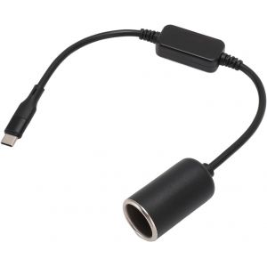 KALANKA-Adaptateur USB C vers Allume-Cigare, Prise M&acirc;le USB Type C 12 V vers C&acirc;ble Adaptateur Allume-Cigare, Chargeur de Voiture Ultra Rapide USB C 15 W Prise de Voiture de Type C pour - Neuf