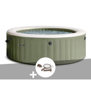 Kit spa gonflable Intex PureSpa Olive rond Bulles 6 places + Kit d'entretien - Neuf