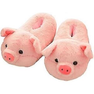 Pantoufles Pour Femmes Pantoufles De Cochon Mignon Pantoufles D'animaux De Bande Dessin&eacute;e Pantoufles Chaudes D'hiver Pantoufles De Fourrure &Agrave; La Maisonporcelets(36-43eu) - Neuf