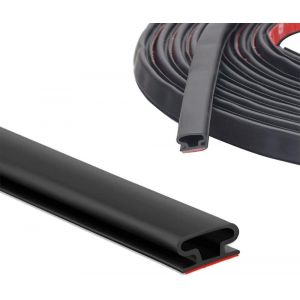 Joint Porte Fenetre Caoutchouc Joint Fenetre Isolation Phonique Thermique Bruit Froid Joint Portière Joint Porte D'entrée Bande D'étanchéité Forme D Joint Fenetre Contre Courants D'air,10m Noir - Neuf