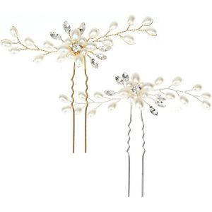 Kal-Accessoires De Cheveux De Mariage Épingles À Cheveux En Perle Bijoux De Cheveux De Mariée Pour Femmes Et Filles No.20 - Neuf