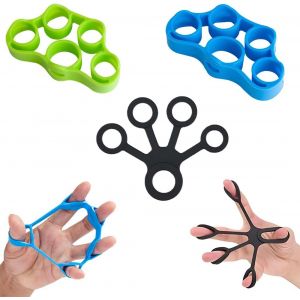 Asfasfq-Exerciseur De Doigts, 3 Hand Grip Strengthener, Hand Grip Musculation, Musculation Main Kit, Entraîneur De Doigts, Pince De Musculation Antidérapante, Pour L'entraînement Musculaire Des Doigt - Neuf
