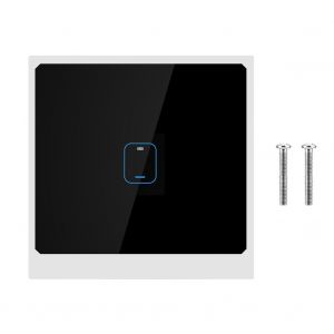 Interrupteur tactile intelligent Wi-Fi 1 gang, commande vocale a distance via application, prise UE 90-250 V - Neuf