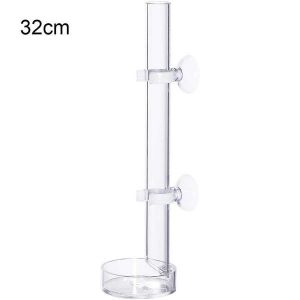 Tube Et Assiette D'alimentation En Acrylique Pour Crevettes - Solution D'alimentation Transparente Pour Poissons Et Invertébrés, Options 20 Cm/32 Cm - Neuf