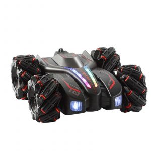 Double Spray Remote Control Stunt Drift Car Four-wheel Drive Power With Light Music Double-sided Car Children's Toys-C - Neuf