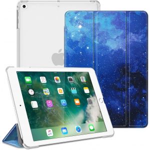 Coque Pour Ipad 6ème/5ème Génération Version 9.7 Pouces 2018/2017 - Etui Mince Et Léger Housse Arrière Semi-Transparent Support Protecteur Sommeil/Réveil Automatique, Ciel Étoilé.[F2876] - Neuf