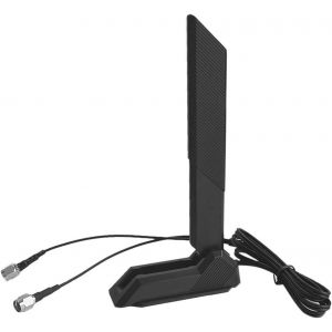 Antenne WiFi 6E tri-Bande à Haut Gain 9dBi avec Base magnétique pour MSI Ordinateurs de Bureau PC-Couverture omnidirectionnelle 360°supporte 2.4GHz/5.8GHz/6GHz Bluetooth Cartes PCI-E&WiFi 6/6E.[F70] - Neuf