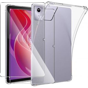 Coque Pour Lenovo Tab M11/Tab K11 2024 11 Pouces Avec Verre Tremp&eacute;, Anti-Rayures Tpu Flexible Transparent Avec Coin Renforc&eacute;, Antichoc &Eacute;tui De Protection - Neuf