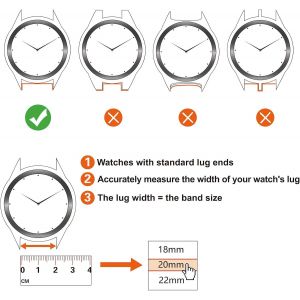Bracelets De Montres Silicone, Bracelet De Rechange En Caoutchouc &Agrave; D&eacute;gagement Rapide 18mm 20mm 22mm, Boucle En Acier Inoxydable - Neuf