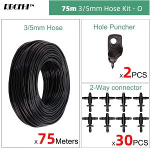 Tuyau d'arrosage et d'irrigation en PVC,tube d'arrosage à 2 voies,bonsaï,plante,fleur,goutteur,flèche,tube d'arrosage,jardinage,140 en effet,5, - Type OX75M - Neuf