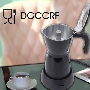 Cafetière électrique Moka 300 ml, 6 tasses, pour la maison et la cuisine - Neuf