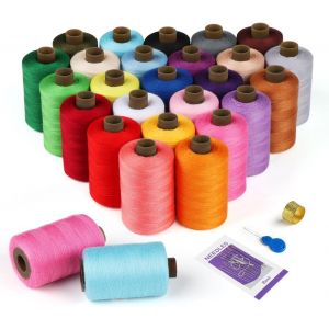 Chenquansarl-Lot De Fils &Agrave; Coudre De 800 Yards - Aiguille Et Fil En Polyester - Pour Machine &Agrave; Coudre - Cadeau - Fil Pour Surjeteuse - Neuf