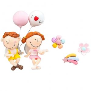 Mignon Cartoon Couples Action Figure Figurines Voiture Ornement Voiture Air Vent Aromath&eacute;rapie Freshener Voiture Tableau de bord D&eacute;coration - Neuf