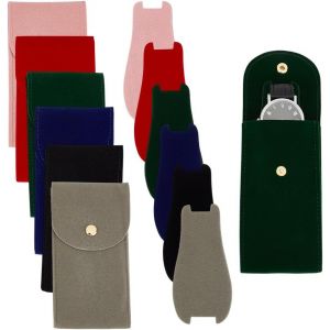 Kal-6 Étui De Montre En Velours 6 Couleurs Étui De Voyage Pour Montre Unique Sac De Rangement Portable Pour Montre Pochette De Protection En Tissu Peluche Pour Montre Anneau De Pièce De Monnaie - Neuf