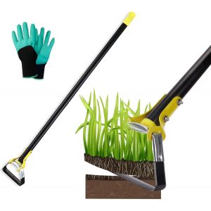 Ulteronixshop-Houe de Jardin 152CM &agrave; &eacute;trier pour Planter des l&eacute;gumes Outil de Jardinage agricole Houe &agrave; Main en Acier Inoxydable - Houe &agrave; Action r&eacute;glable pour d&eacute;sherber/meubler Le Sol - Neuf