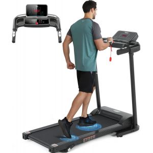 Checarzhn--No1-Tapis De Course Pliable Electrique Professionnel, Tapis Roulant Electrique Moteur2,0 , Vitesse Réglable, Écranled, 12 Programmes, Tapis De Marche Pliable Maison, Tapis De Sport Course, - Neuf