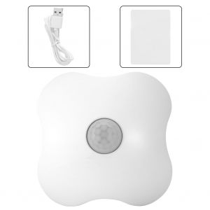 HJLIAN Lampe de nuit intelligente a LED avec capteur infrarouge et induction pour le corps humain, blanche - Neuf