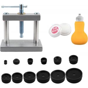 Kal-Presse De Couvercle De Montre, Outil De Presse De Montre, Kit Changement Pile Montre, Pour La R&eacute;paration De Montres Et Le Remplacement De Piles, Adapt&eacute; Aux D&eacute;butants - Neuf