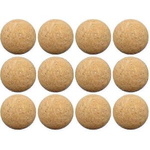 12pcs 36mm boules en liège naturel pour baby-foot,accessoires de jeu silencieux - Neuf