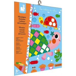 ERYI-- Coffret Mosaïques En Mousse Animaux - Les Ateliers Du Calme - Kit Loisir Créatif Premier Âge - Apprentissage Motricité Fine Et Concentration - Dès 3 Ans, J07899 - Neuf