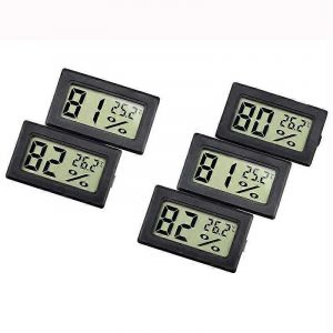 Paquet de 5 mini thermomètre numérique hygromètre,électronique numérique d'intérieur - Neuf