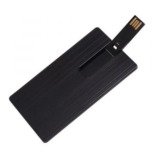KALPZ-Logo Personnalisé Usb 2.0 Clé Usb Clé En Métal 64Gb Mini Carte Cadeau Créative Clé Mémoire Nom D'Affaires En Forme De Clé Usb,16 Go,Black - Neuf