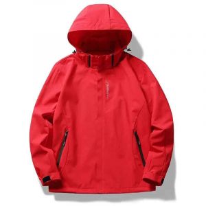 Veste De Pluie Imperméable Légère Pour Hommes - Coupe-Vent D'extérieur À Capuche Pour La Randonnée Et Les Voyages (Respirable Et Pliable) - Neuf