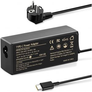 TZF-Chargeur USB-C 45W Compatible avec Chromebook Lenovo Dell ASUS Samsung Acer Google - Bloc d'alimentation PC Portable Rapide Universel - Neuf