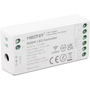 Kalanka-Lighteu®, Milight Miboxer 2.4ghz Rgbw Rgb+Contrôleur De Bande Led Blanche Sortie Dc12v/24v Max. 12a, Fut038s - Neuf