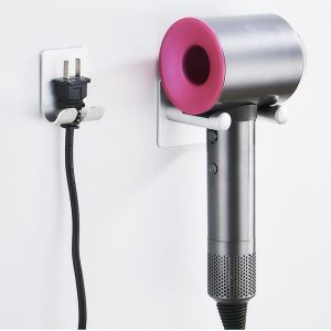 KALANKA-Porte Seche Cheveux, Support Sèche-Cheveux Mural Adhesif,Porte Seche Cheveux sans Percage pour Dyson, Accroche Rangement Seche Cheveux pour Salle de Bain - Neuf
