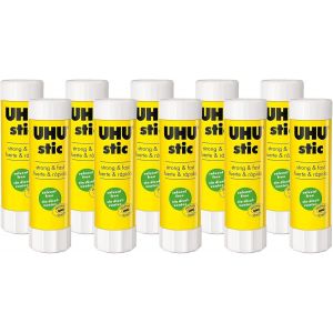 Mevronisshop-Lot De 10 B&acirc;ton De Colle, Sans Solvants, 8,2 G, Avec Capuchon - Neuf