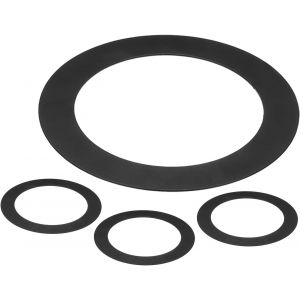 Kalsw-Anneaux Pour Spot Encastrable Id 2,99""Xod 4,72"",4 Pièces D'anneaux Pour Spot Encastrable En Métal Pour Couvrir Les Spots Encastrés Pour Plafond,Lumière Led,Noir - Neuf