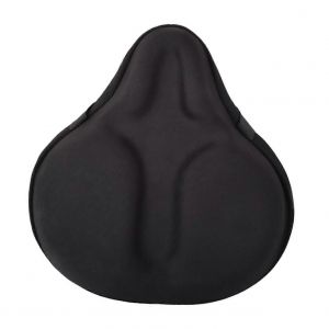 Coussin De Selle De Velo En Eponge Et Gel De Silice Noir - Neuf