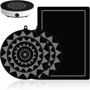 3 Pi&egrave;ces Adaptateur Induction, Anti Eclaboussures Adaptateur Induction, Antid&eacute;rapant Protege Plaque De Cuisson, Pliable Prot&egrave;ge Plaque Inductions Pour Les Tapis Comptoir Les Tapis Comptoir - Neuf