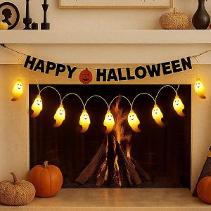 Jgd-Guirlande Lumineuse D'halloween, 3 M20 Led, D&eacute;corations D'halloween, D&eacute;corations De F&ecirc;te En Plein Air Pour Int&eacute;rieur Et Ext&eacute;rieur - Neuf