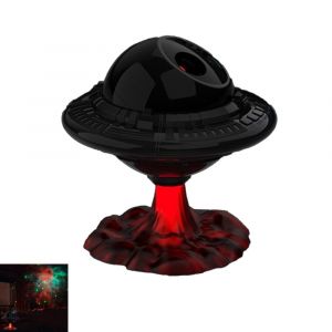 Veilleuse Projecteur D'&eacute;toiles Ovni Avec T&eacute;l&eacute;commande Et Projection De N&eacute;buleuses R&eacute;glable - Neuf