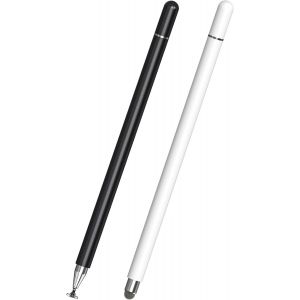 Stylet Tablette(2 Pi&egrave;ces), 2 en 1 Stylet Tactile Pencil Compatible avec Toutes Les Tablettes et Smartphones, iPhone, iPad, Samsung, Lenovo, Surface, Huawei, Xiaomi, Android, iOS, etc. - Neuf
