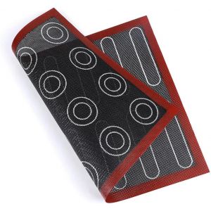 Ayuhr-Four Micro-Perforés En Silicone, À Double Face, Antiadhésifs, Résistants À La Chaleur Et Réutilisables Pour Macarons, Soufflés 40 X 30 Cm - Neuf
