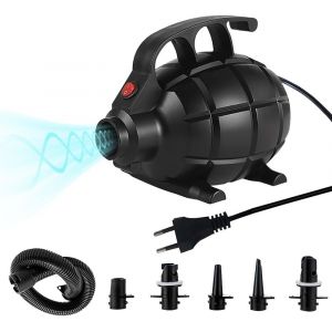 Chenquansarl-Pompe Electrique, Pompe À Air Électrique 600w Avec 5 Buses Pour Tapis Gonflable Gonfleur Electrique Matelas Gonflable Anneaux De Natation, Radeaux, Lits À Eau, Bateaux, Bassins Pour Enfa - Neuf