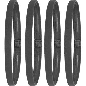 Lot De 4 Bandeaux Élastiques Antidérapants Pour Homme Et Femme - Pour La Course À Pied, Le Sport Et Le Yoga - Évacuation De L'humidité - Pour La Course À Pied (Noir, Blanc) - Neuf