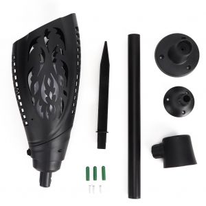 Hjlian Lampe Solaire Led 1800-2200 K, Eclairage D'exterieur Sur Piquet Pour Patio, Jardin, Allee, Cour - Neuf